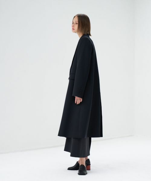 LANVIN en Bleu / ランバン オン ブルー その他アウター | ストレッチドスキンテーラードコート | 詳細9