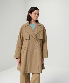 LANVIN en Bleu / ランバン オン ブルー その他アウター | メモリーグログランミドルトレンチコート
