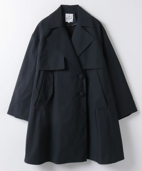 LANVIN en Bleu / ランバン オン ブルー その他アウター | メモリーグログランミドルトレンチコート | 詳細1