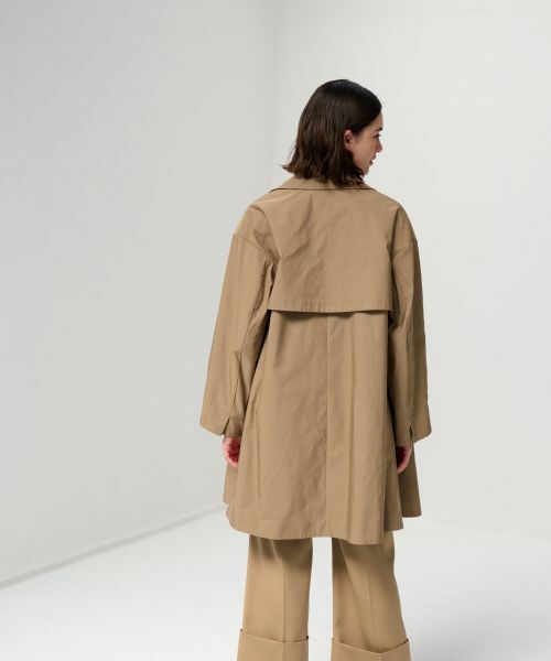 LANVIN en Bleu / ランバン オン ブルー その他アウター | メモリーグログランミドルトレンチコート | 詳細5