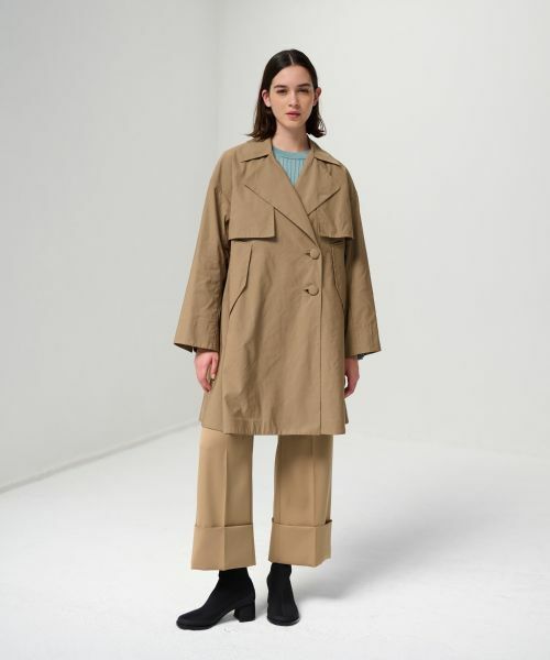 LANVIN en Bleu / ランバン オン ブルー その他アウター | メモリーグログランミドルトレンチコート | 詳細6