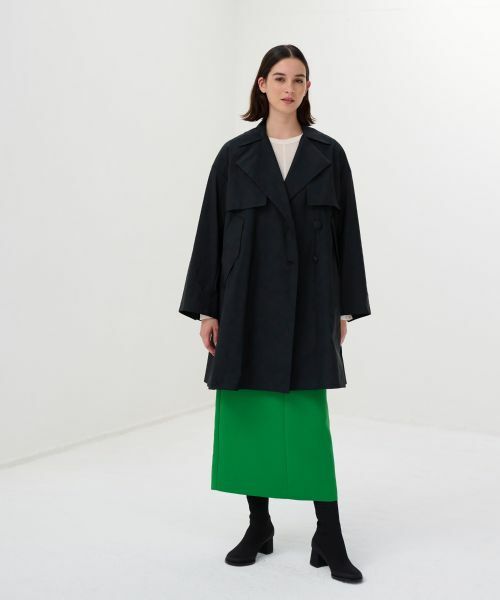 LANVIN en Bleu / ランバン オン ブルー その他アウター | メモリーグログランミドルトレンチコート | 詳細7