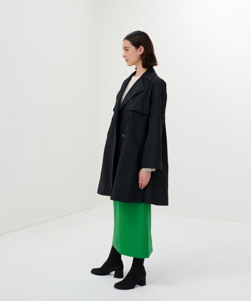 LANVIN en Bleu / ランバン オン ブルー その他アウター | メモリーグログランミドルトレンチコート | 詳細8