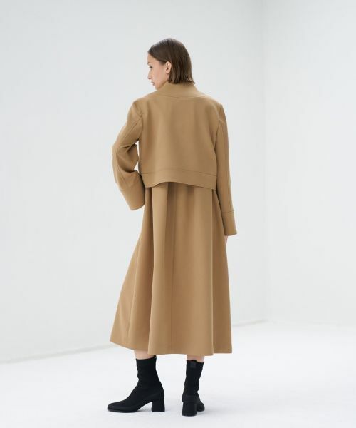 LANVIN en Bleu / ランバン オン ブルー テーラードジャケット | ストレッチドスキントロンプルイユカラージャケット | 詳細6