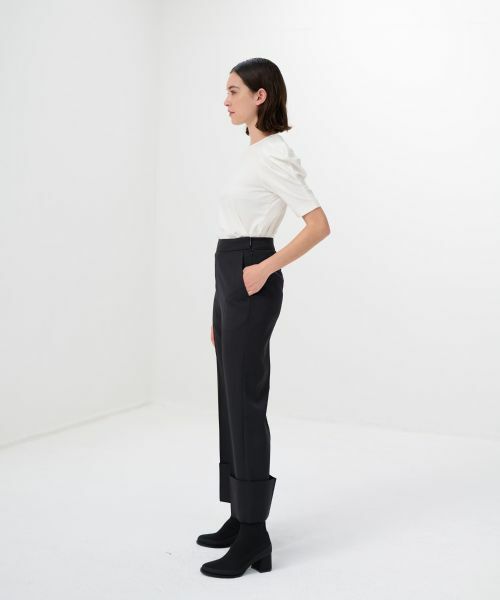 LANVIN en Bleu / ランバン オン ブルー その他パンツ | ストレッチロールアップパンツ | 詳細5