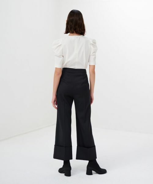 LANVIN en Bleu / ランバン オン ブルー その他パンツ | ストレッチロールアップパンツ | 詳細6