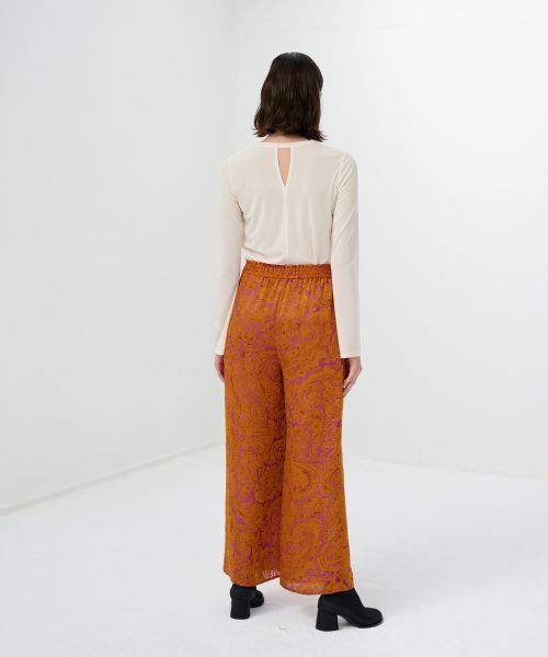 LANVIN en Bleu / ランバン オン ブルー その他パンツ | VOYAGE SOLAIREプリントパンツ | 詳細3