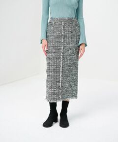 LANVIN en Bleu / ランバン オン ブルー ロング・マキシ丈スカート | ミックスツイードスカート