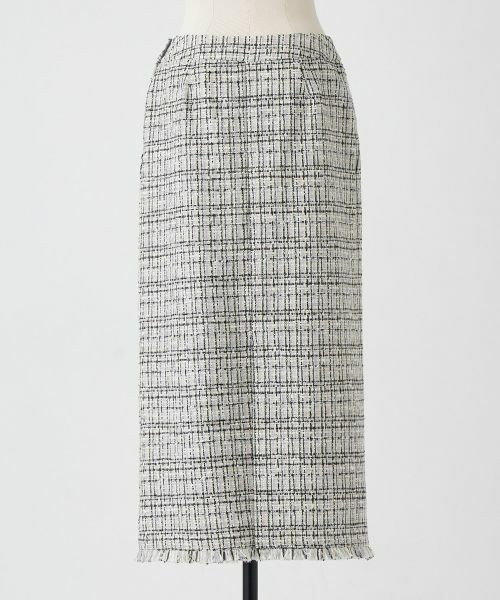 LANVIN en Bleu / ランバン オン ブルー ロング・マキシ丈スカート | ミックスツイードスカート | 詳細8
