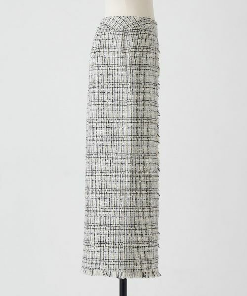 LANVIN en Bleu / ランバン オン ブルー ロング・マキシ丈スカート | ミックスツイードスカート | 詳細9