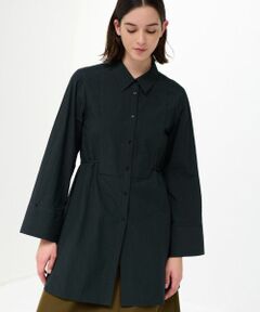 LANVIN en Bleu / ランバン オン ブルー シャツ・ブラウス | リンクルコットンロングシャツ