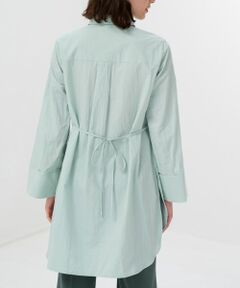 LANVIN en Bleu / ランバン オン ブルー シャツ・ブラウス | リンクルコットンロングシャツ