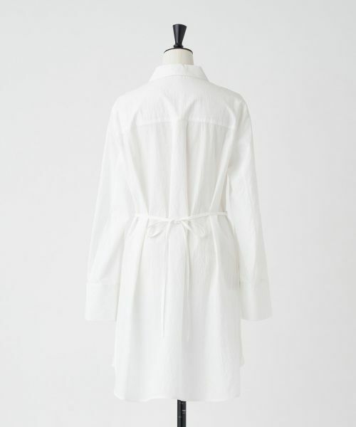 LANVIN en Bleu / ランバン オン ブルー シャツ・ブラウス | リンクルコットンロングシャツ | 詳細15