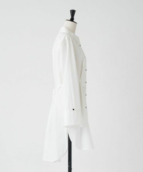 LANVIN en Bleu / ランバン オン ブルー シャツ・ブラウス | リンクルコットンロングシャツ | 詳細16