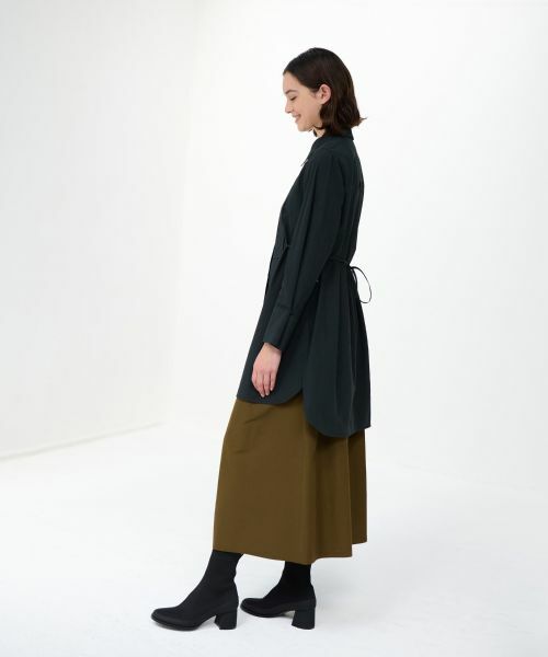 LANVIN en Bleu / ランバン オン ブルー シャツ・ブラウス | リンクルコットンロングシャツ | 詳細2