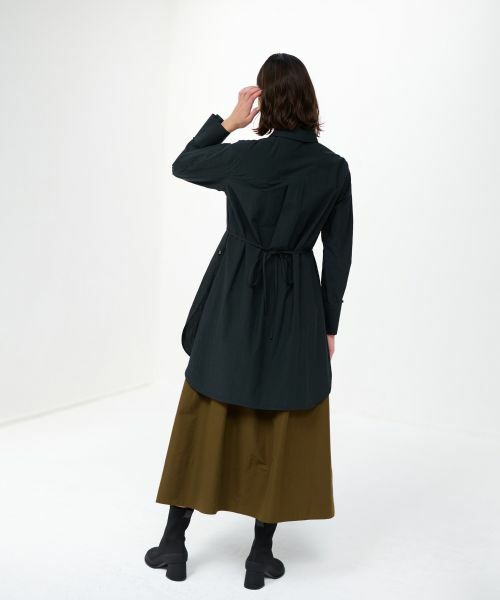 LANVIN en Bleu / ランバン オン ブルー シャツ・ブラウス | リンクルコットンロングシャツ | 詳細3