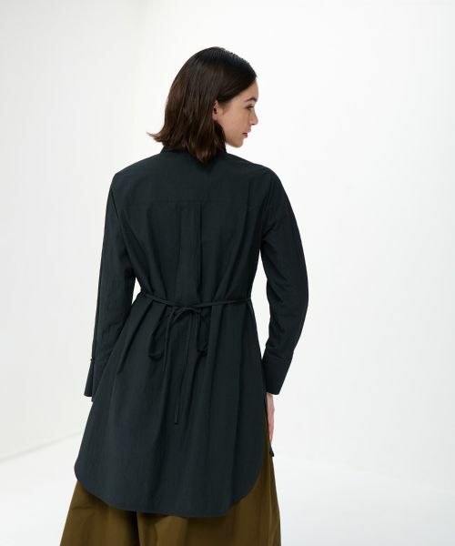 LANVIN en Bleu / ランバン オン ブルー シャツ・ブラウス | リンクルコットンロングシャツ | 詳細4