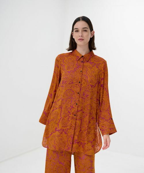 LANVIN en Bleu / ランバン オン ブルー シャツ・ブラウス | VOYAGE SOLAIREプリントシャツ | 詳細1