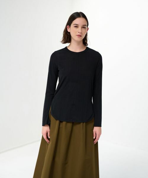 LANVIN en Bleu / ランバン オン ブルー Tシャツ | 針抜きロングスリーブカットソー | 詳細15