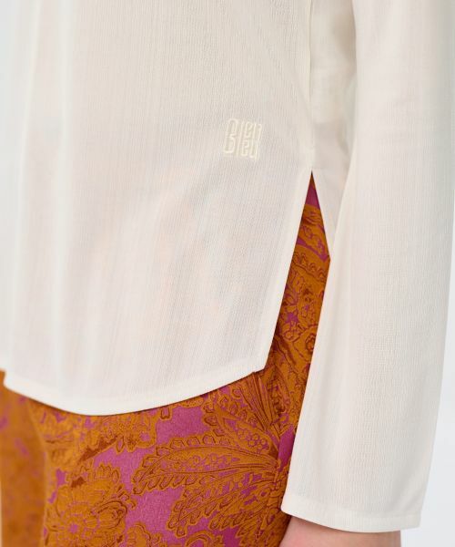 LANVIN en Bleu / ランバン オン ブルー Tシャツ | 針抜きロングスリーブカットソー | 詳細6