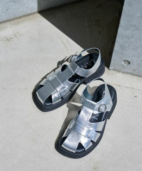 LANVIN en Bleu / ランバン オン ブルー その他小物 | レザーグルカサンダル | 詳細1