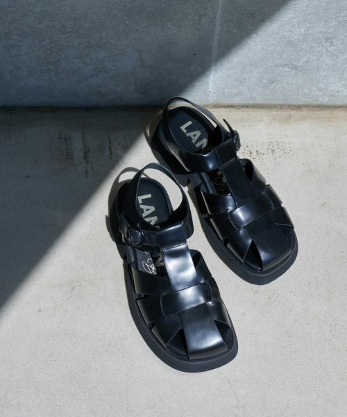 LANVIN en Bleu / ランバン オン ブルー その他小物 | レザーグルカサンダル | 詳細2