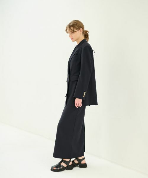 LANVIN en Bleu / ランバン オン ブルー テーラードジャケット | ドライフレンチツイルオープンバックテーラードジャケット | 詳細5