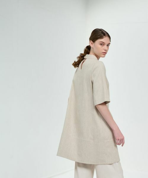 ランバンオンブルーチュニックワンピース セール】 ライトタフタチュニックワンピース （ドレス）｜LANVIN