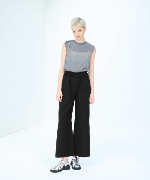 LANVIN en Bleu / ランバン オン ブルー その他パンツ | ベネシャンウエストゴムワイドパンツ | 詳細5