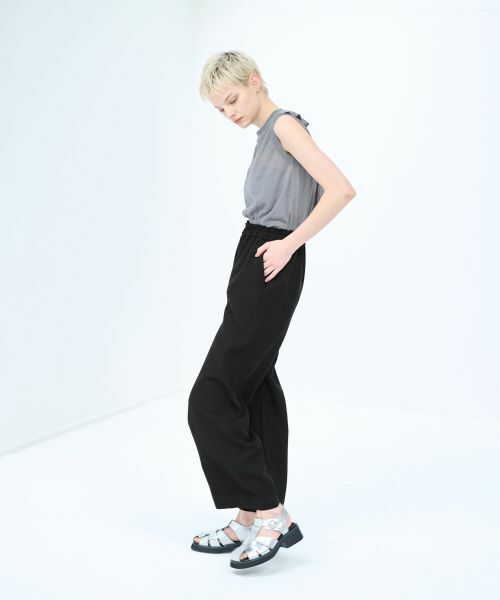 LANVIN en Bleu / ランバン オン ブルー その他パンツ | ベネシャンウエストゴムワイドパンツ | 詳細6