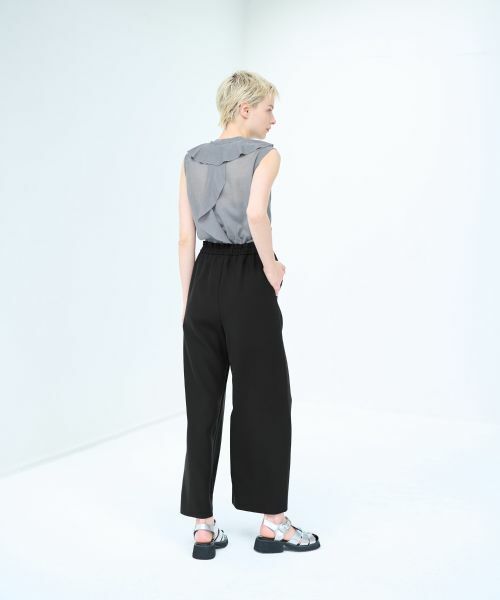 LANVIN en Bleu / ランバン オン ブルー その他パンツ | ベネシャンウエストゴムワイドパンツ | 詳細7