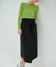 LANVIN en Bleu / ランバン オン ブルー ロング・マキシ丈スカート | ローウエストリボンスカート