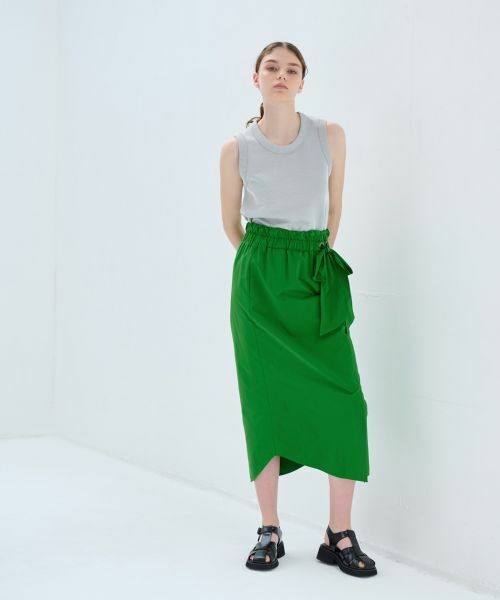 LANVIN en Bleu / ランバン オン ブルー ロング・マキシ丈スカート | ローウエストリボンスカート | 詳細11