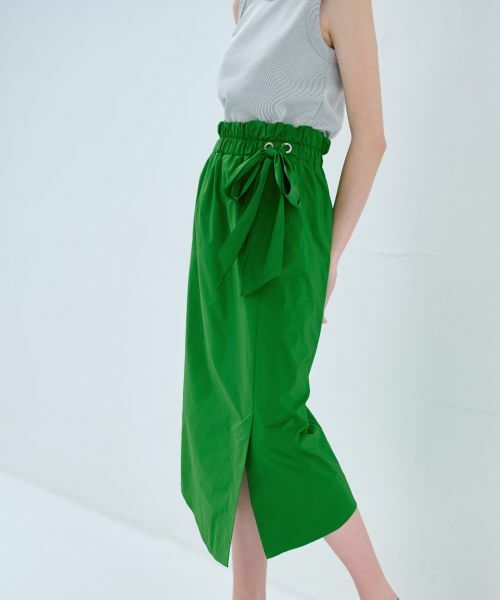 LANVIN en Bleu / ランバン オン ブルー ロング・マキシ丈スカート | ローウエストリボンスカート | 詳細12