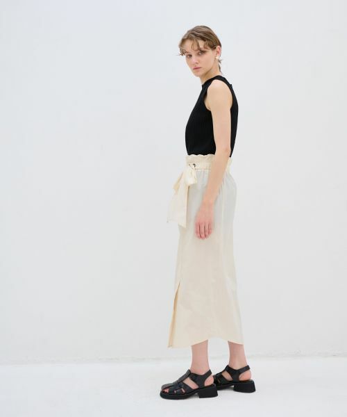 LANVIN en Bleu / ランバン オン ブルー ロング・マキシ丈スカート | ローウエストリボンスカート | 詳細3