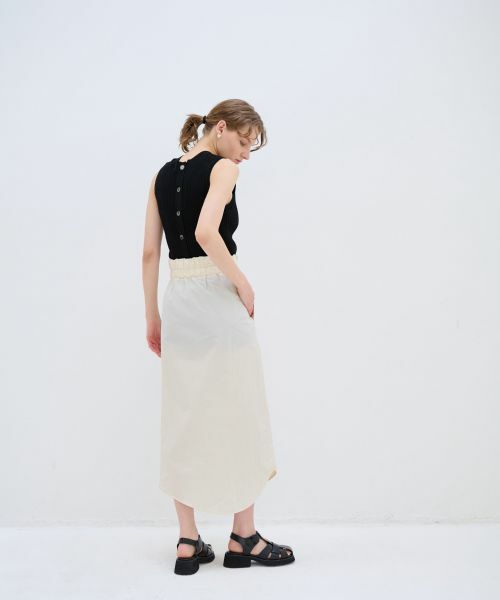 LANVIN en Bleu / ランバン オン ブルー ロング・マキシ丈スカート | ローウエストリボンスカート | 詳細4