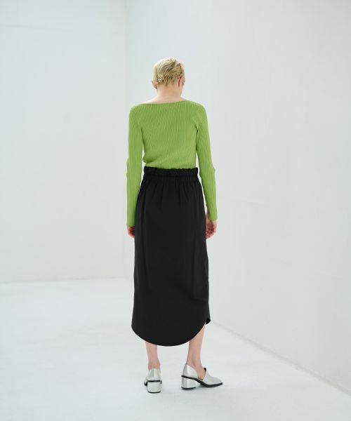 LANVIN en Bleu / ランバン オン ブルー ロング・マキシ丈スカート | ローウエストリボンスカート | 詳細7