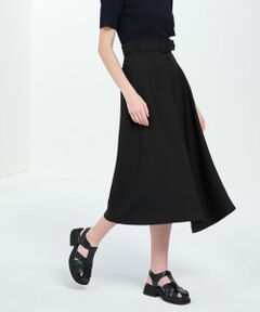 LANVIN en Bleu / ランバン オン ブルー ロング・マキシ丈スカート | ドライダブルクロスベルトスカート