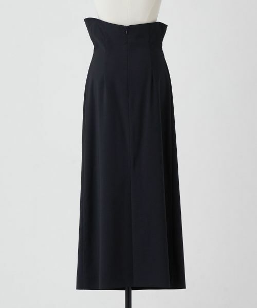 LANVIN en Bleu / ランバン オン ブルー ロング・マキシ丈スカート | ドライフレンチツイルドレープスカート | 詳細7