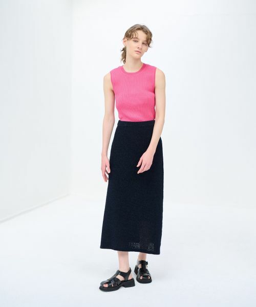 LANVIN en Bleu / ランバン オン ブルー ロング・マキシ丈スカート | ループヤーンニットスカート | 詳細2