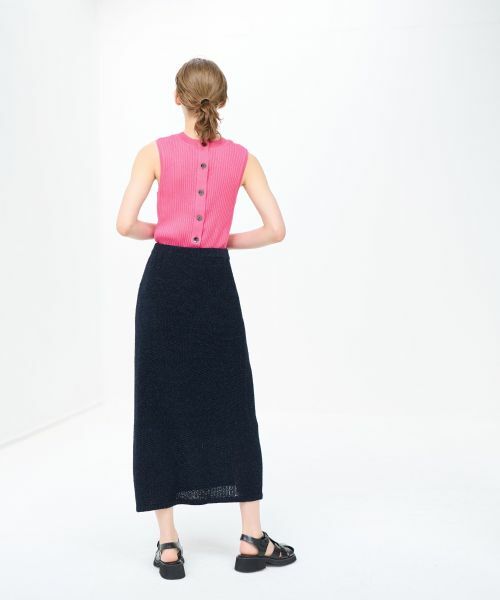 LANVIN en Bleu / ランバン オン ブルー ロング・マキシ丈スカート | ループヤーンニットスカート | 詳細4