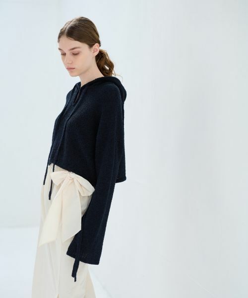 LANVIN en Bleu / ランバン オン ブルー ニット・セーター | ループヤーンニットフーディー | 詳細2