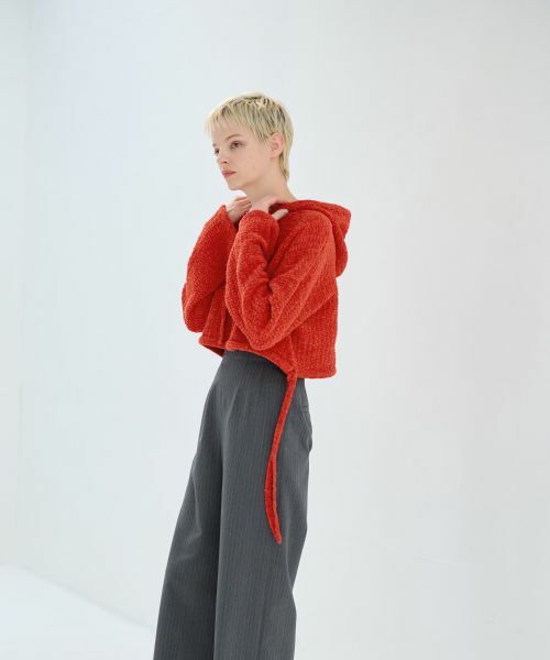 LANVIN en Bleu / ランバン オン ブルー ニット・セーター | ループヤーンニットフーディー | 詳細7