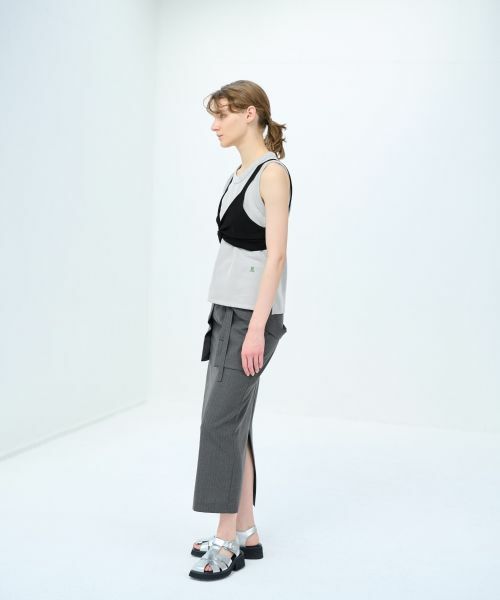 LANVIN en Bleu / ランバン オン ブルー ニット・セーター | ノットディティールニットビスチェ | 詳細2