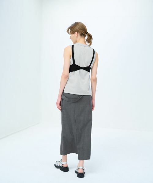 LANVIN en Bleu / ランバン オン ブルー ニット・セーター | ノットディティールニットビスチェ | 詳細3