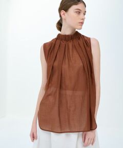 LANVIN en Bleu / ランバン オン ブルー シャツ・ブラウス | スタンドネックブラウス