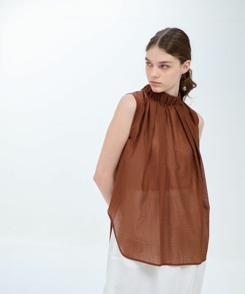 LANVIN en Bleu / ランバン オン ブルー シャツ・ブラウス | スタンドネックブラウス | 詳細1