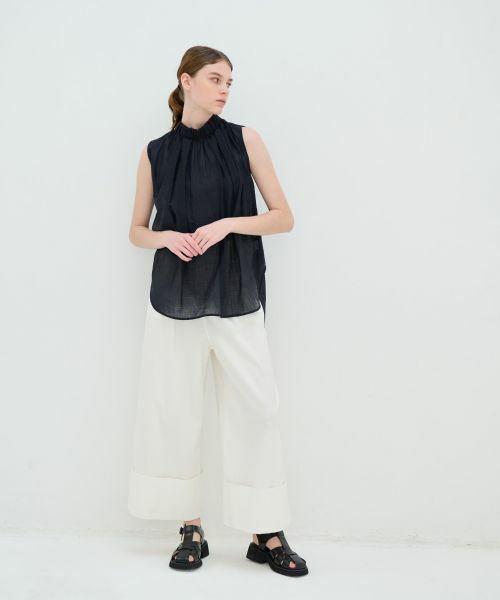 LANVIN en Bleu / ランバン オン ブルー シャツ・ブラウス | スタンドネックブラウス | 詳細10