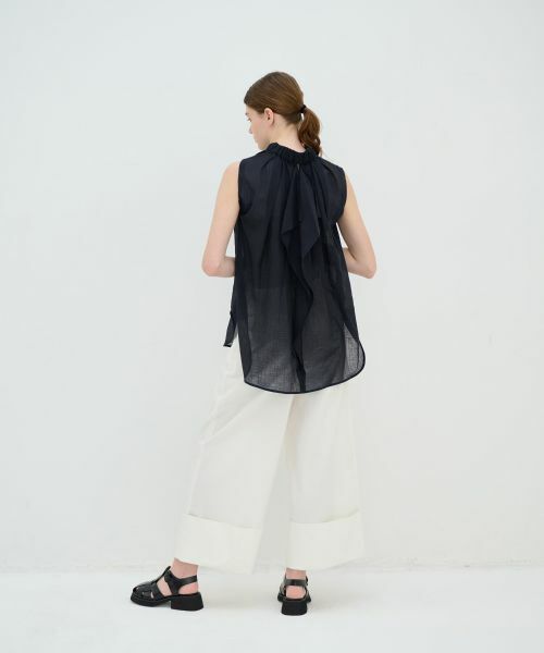 LANVIN en Bleu / ランバン オン ブルー シャツ・ブラウス | スタンドネックブラウス | 詳細12