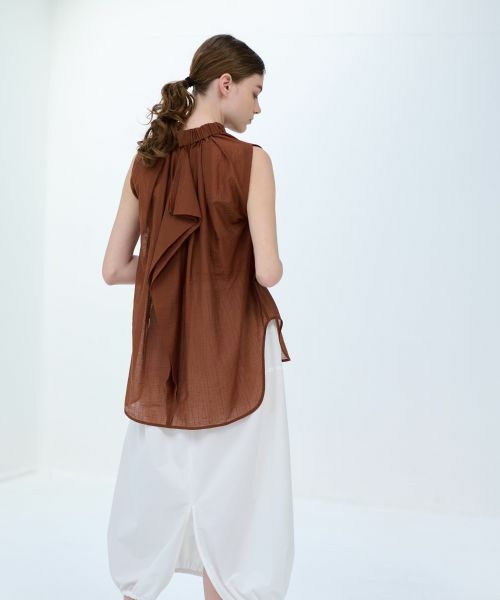 LANVIN en Bleu / ランバン オン ブルー シャツ・ブラウス | スタンドネックブラウス | 詳細4